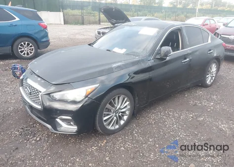 2018 Infiniti Q50 3.0T Luxe z USA, uszkodzony, nr VIN JN1EV7AR0JM433456